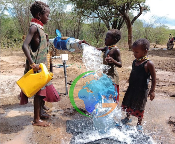 A person smiling and drinking clean water.